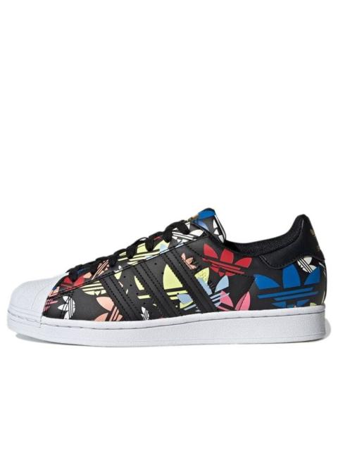 adidas adidas originals Superstar 'Allover Trefoil - Black Multi' H00182