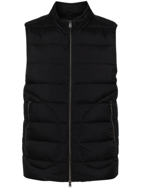 Herno zip-up quilted down gilet