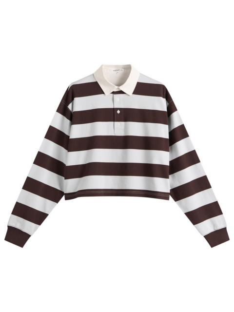 GOOD AMERICAN Good American Cropped Rugby Polo Top