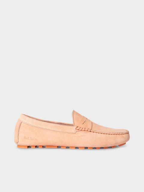 Peach Suede 'Tulsa' Driving Loafers