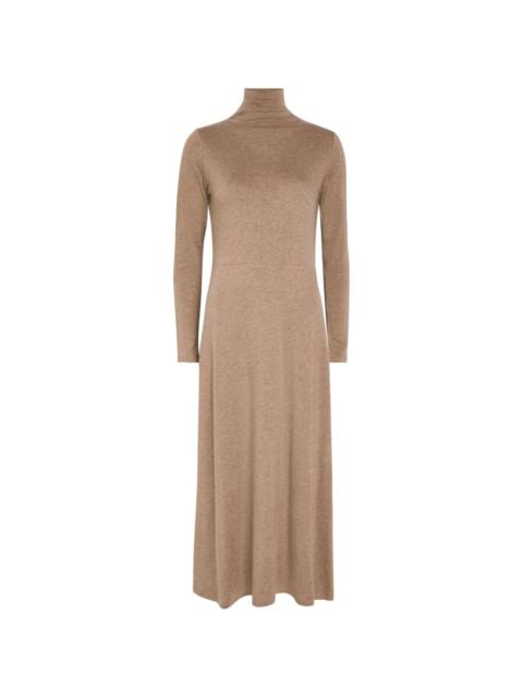 Vince long-sleeve halterneck dress