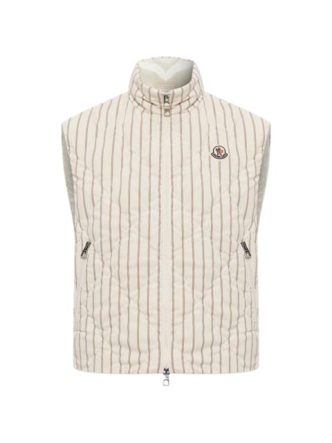 Moncler Aussa pinstriped quilted gilet