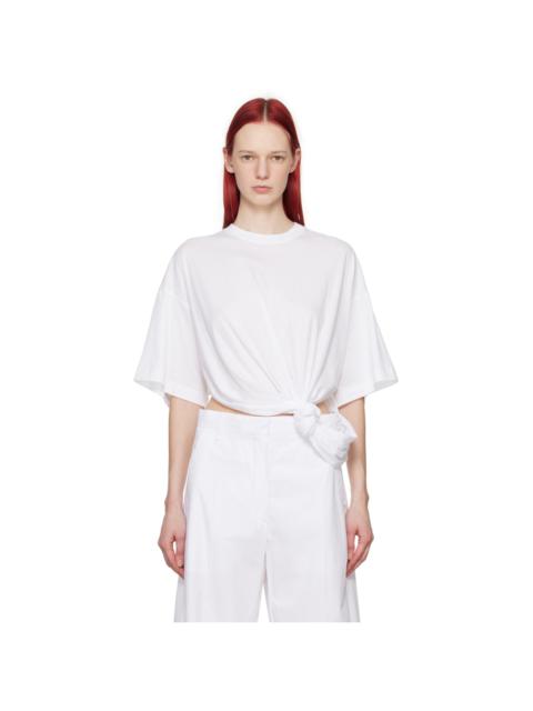 Sportmax White Knotted T-Shirt