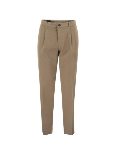 PESERICO zip-fastening tapered trousers