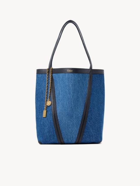 Chloé CHLOÉ SPIN TOTE BAG IN DENIM