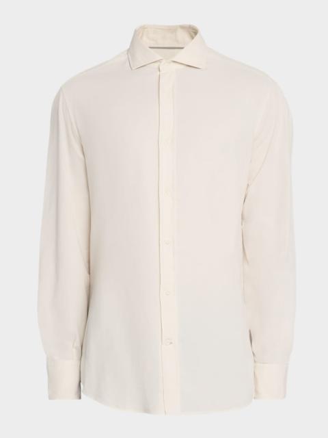 Brunello Cucinelli Men's Modern-Fit Corduroy Button-Down Shirt