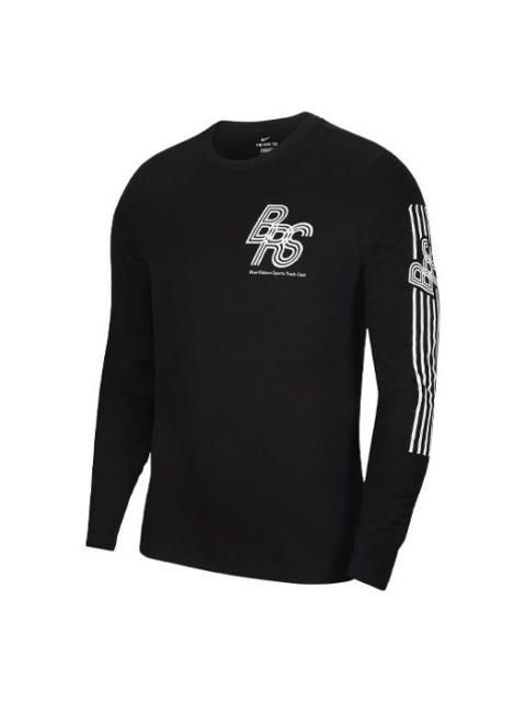 Nike Nike Dri-Fit Printing Running Sports Long Sleeves Black DH4345-010