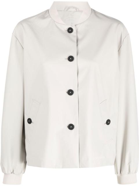 Save The Duck logo-print bomber jacket