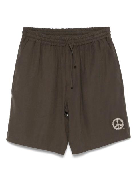 EMPORIO ARMANI Peace Sign-motif Shorts