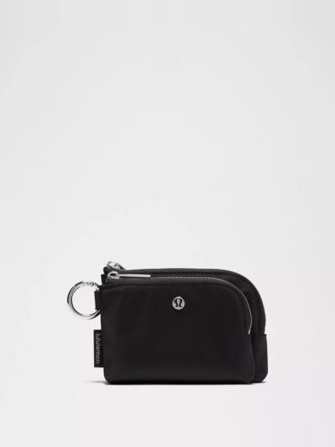 lululemon Double Zip Clippable Card Pouch