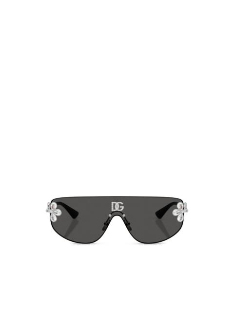 Dolce & Gabbana shield-frame sunglasses