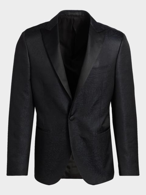 CORNELIANI Men's Wool-Silk Jacquard Sport Jacket