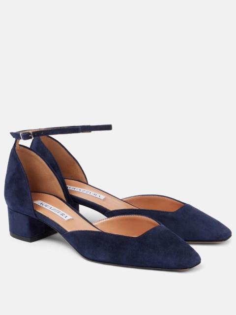 AQUAZZURA Asha 35 suede pumps