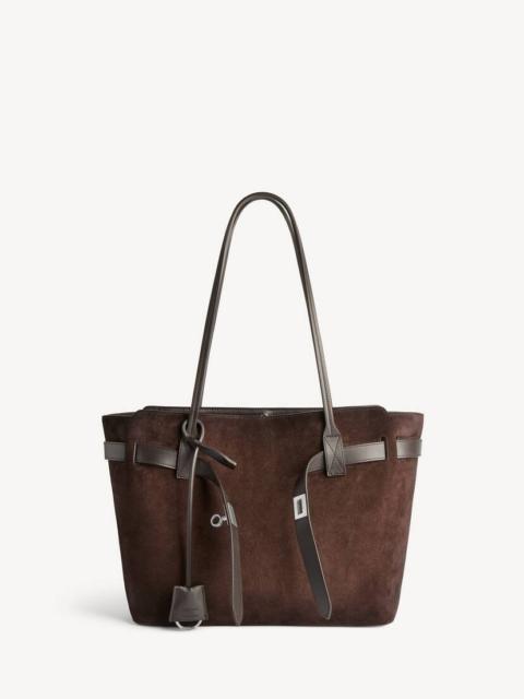BALENCIAGA Women's Bel Air Tote Bag Medium in Light Espresso