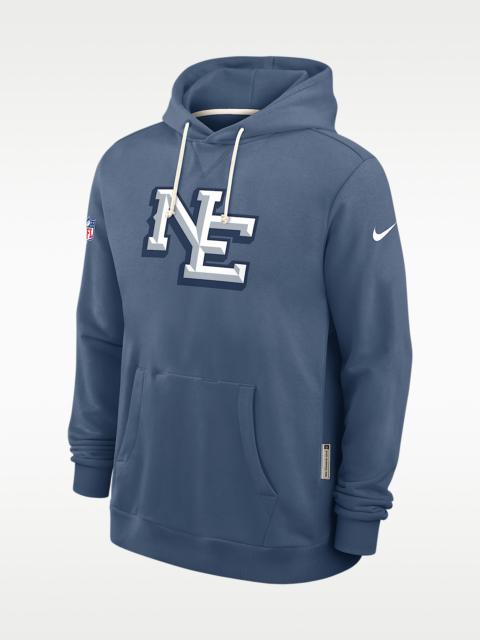 Nike New England Patriots Rivalries Collection Sideline Men's Nike Dri-FIT NFL Pullover Hoodie