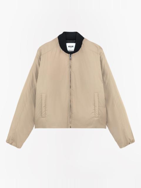 MSGM Nylon bomber jacket