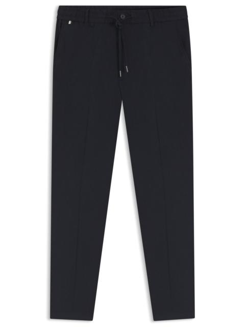 BOSS MODERN-FIT TROUSERS IN A LINEN BLEND