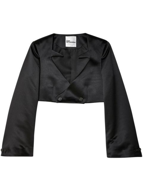 Noir Kei Ninomiya double-breasted cropped blazer