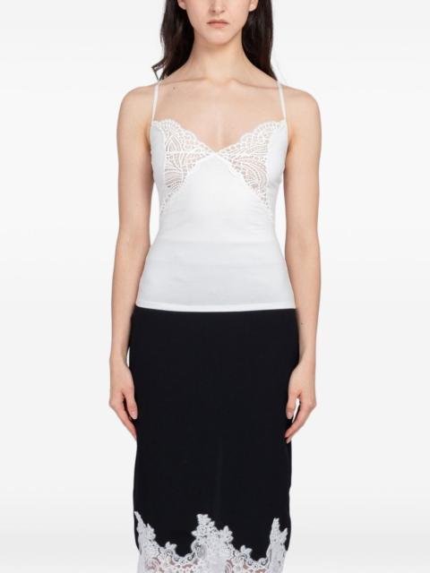 beaufille Papillon Cami lace-trim top