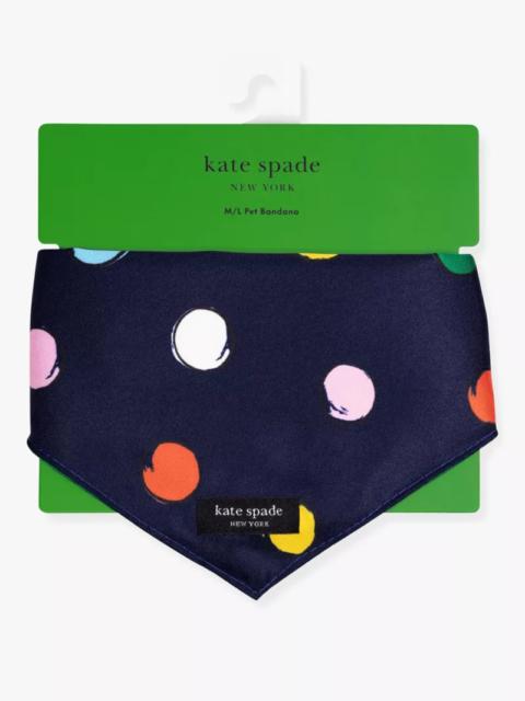 kate spade Watercolor Dot Pet Bandana M/l