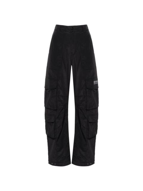 ripstop mid-rise cargo trousers