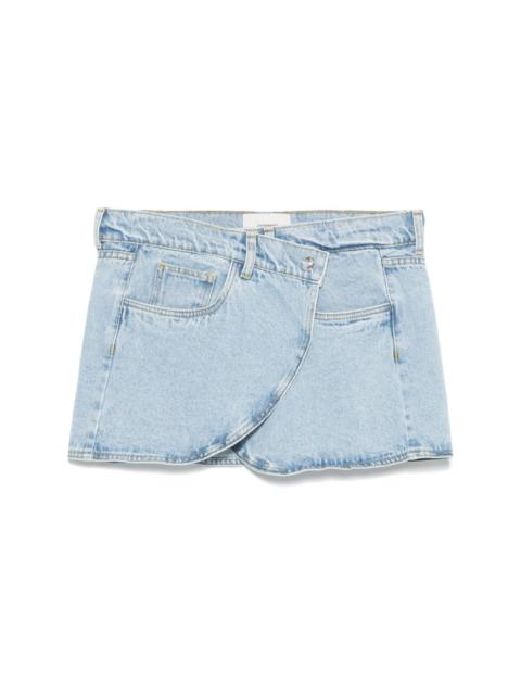 COPERNI denim mini skirt