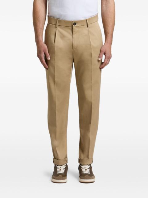 PESERICO pleated-front turn-up trousers