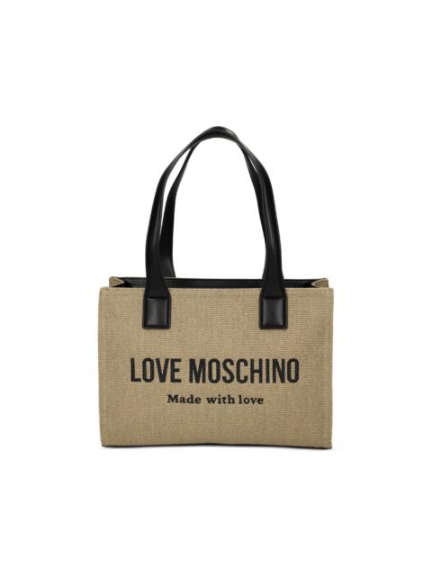 Moschino logo-lettering tote bag