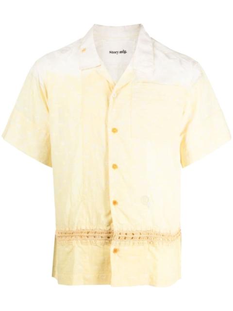 Story mfg. crochet-knit short-sleeved shirt