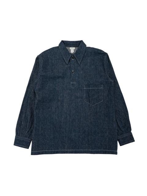 Warehouse & Co. Lot. 3063 1930's WPA One Pocket Pullover Shirt Indigo Denim