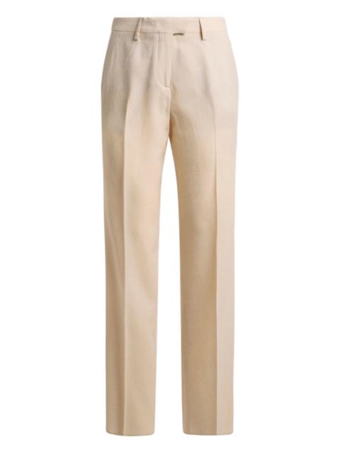 Etro straight-leg jacquard trousers