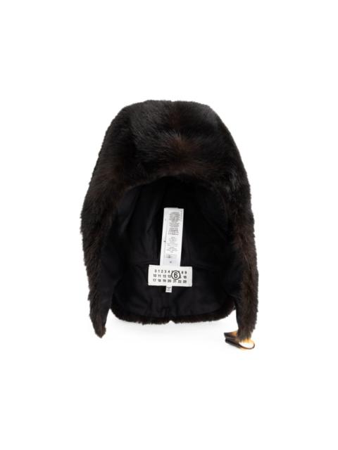 MM6 Maison Margiela faux-fur trapper hat