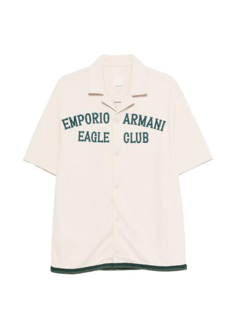 EMPORIO ARMANI logo-embroidered shirt