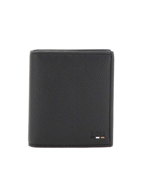 BOSS Ray Flat embossed tri-fold wallet