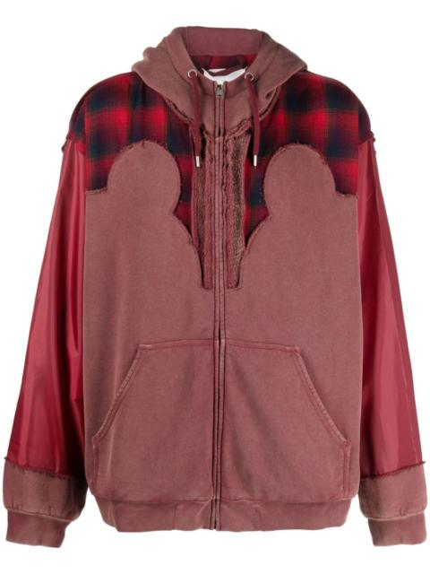 Maison Margiela check-print wool hoodie