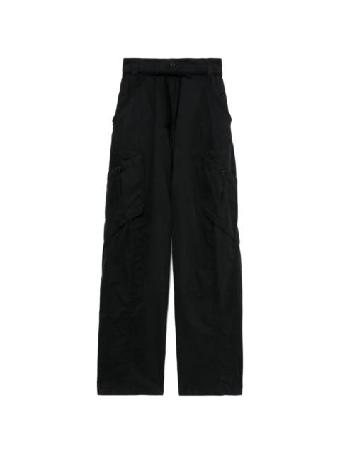 straight-leg cargo trousers