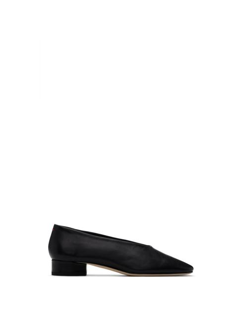 Aeyde Black Delia Leather Ballerina Flats