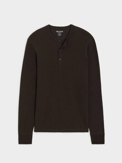 TODD SNYDER Lightweight Mini Waffle Henley