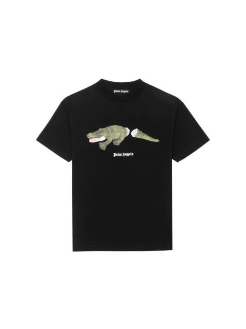 Palm Angels Palm Angels Crocodile Print T-shirt Black