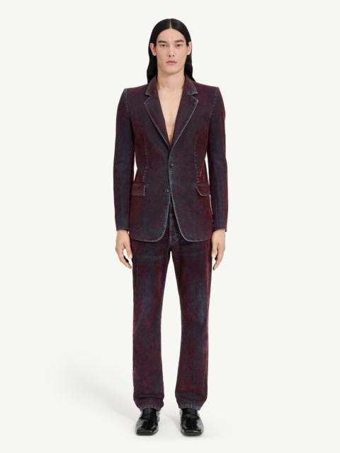 MM6 Maison Margiela Flocked denim suit jacket