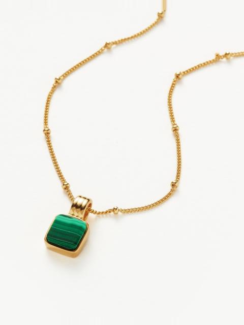 MISSOMA Lucy Williams Square Malachite Necklace