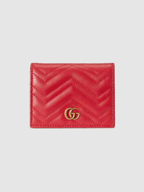 GUCCI GG Marmont matelassé card case wallet