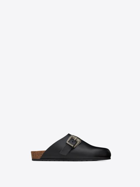 SAINT LAURENT nichols clogs in smooth leather