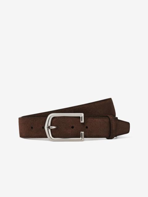 CORNELIANI Brown suede belt