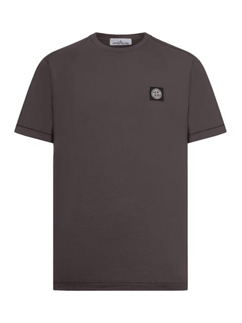 Stone Island SHORT-SLEEVE T-SHIRT WITH COMPASS PATCH BLACK