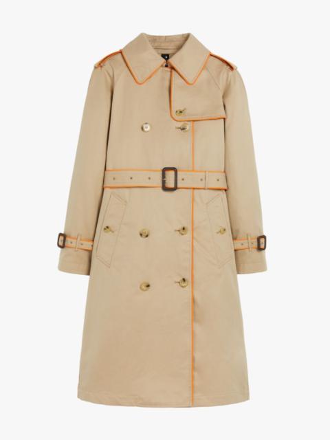 Mackintosh NORRIE HONEY & ORANGE COTTON TRENCH COAT | LMT-009