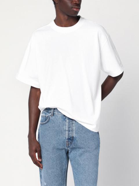 Séfr White cotton crew-neck T-shirt