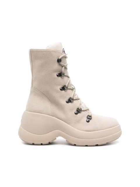 Moncler lace-up suede ankle boots
