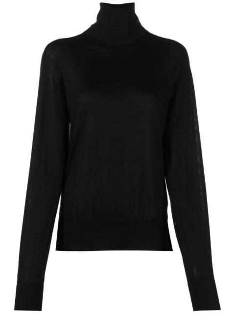 roll-neck wool jumper