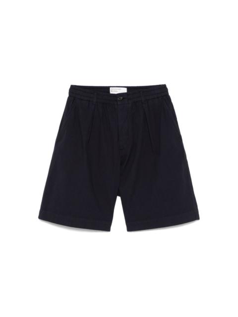 Universal Works seersucker pleated shorts